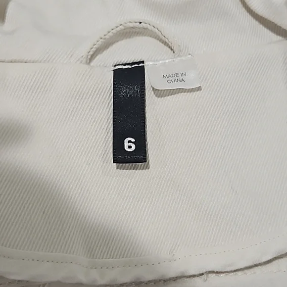 H&M White Cotton Pea Coat - Picture 3 of 6